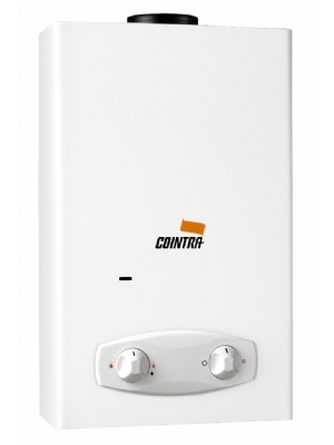 Cointra Optima COB-5p is a very compact propane/butane instantaneous water heater. Suitable for built-in, fits in almost any cupboard. 8,9 kW. Sufficient for a delightful shower.
