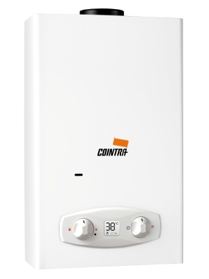 New! Cointra Optima COB-11 Db, propane instantaneuous water heater for indoor use. 18,9 kW 11 liter per minute. Suitable for multiple taps.Digital display