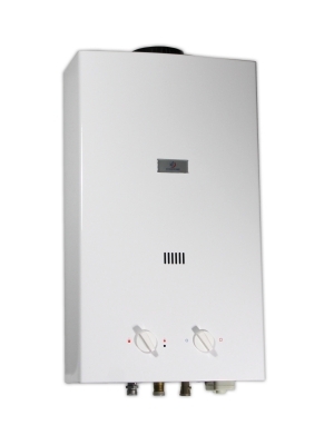 New! The 12-liter, 20 kilowatt propane gas water heater for indoor use from Eccotemp.