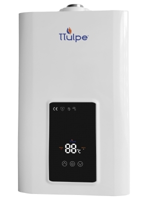 Closed constant temperature, room sealed gas water heater, independent of room air, 13 LPM, natural gas.